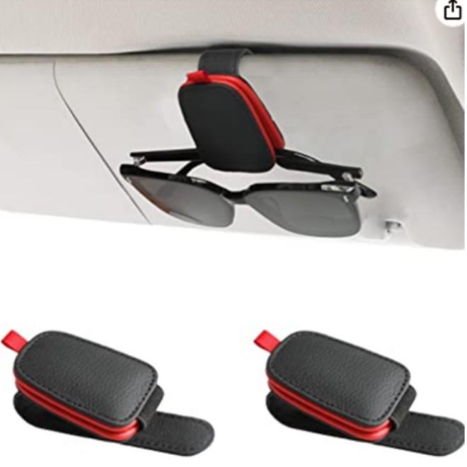 汽车眼镜夹车用太阳镜墨镜盒支架多功能遮阳板简约车载眼镜夹子卡