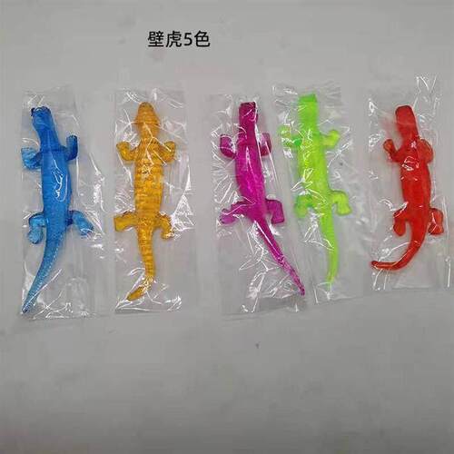12Pc Colorful Retractable Sticky Lizard Gadget Toys for Kids