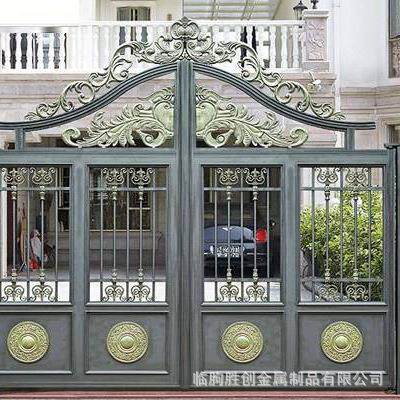 庭院门电动大门铝艺大门庭院大门入户大门铝合金院子大门别墅大门