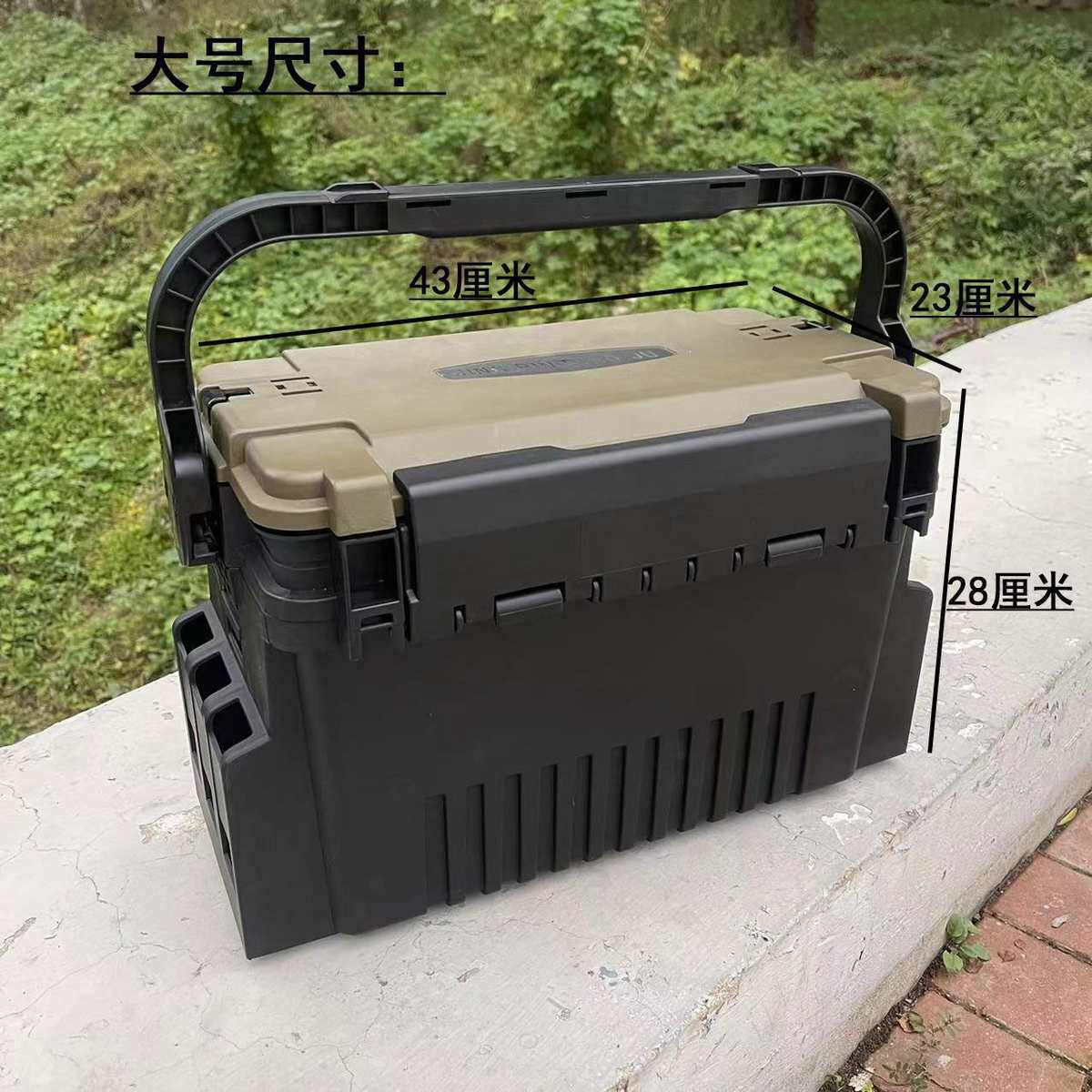 路亚箱双层钓箱钓鱼收纳箱多功能手提路亚箱海钓船钓工具箱鱼饵箱