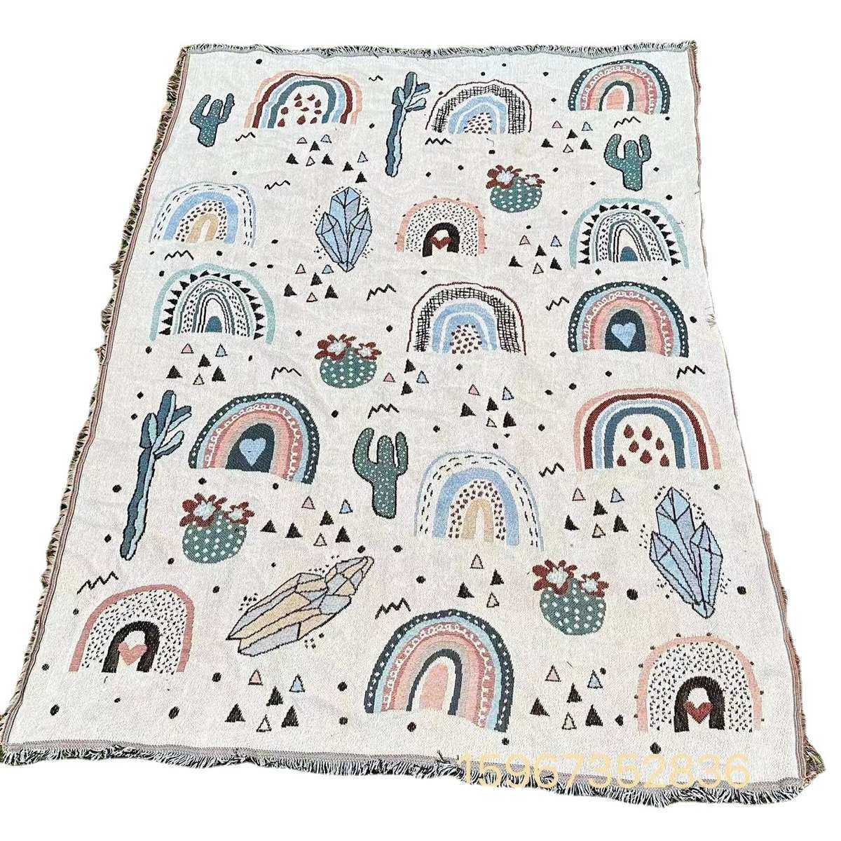 定制提花挂毯户外野餐垫防猫抓线毯复古沙发巾四季通用沙发毯工厂,床上用品,休闲毯/毛毯/绒毯,淘宝优惠券,粉丝福利购,淘宝优惠卷