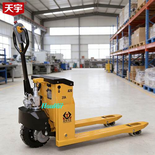 天宇2吨越野电动搬运车工地用全自动搬运液压车手拉拖车拉砖地牛