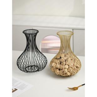 铁艺红酒塞收纳筐软木塞红酒瓶塞收纳篮葡萄酒塞收集篮子收纳壶