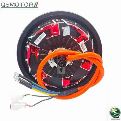 QSMOTOR全顺电机72V12寸45H5000W电动车电摩电机马达双霍尔强