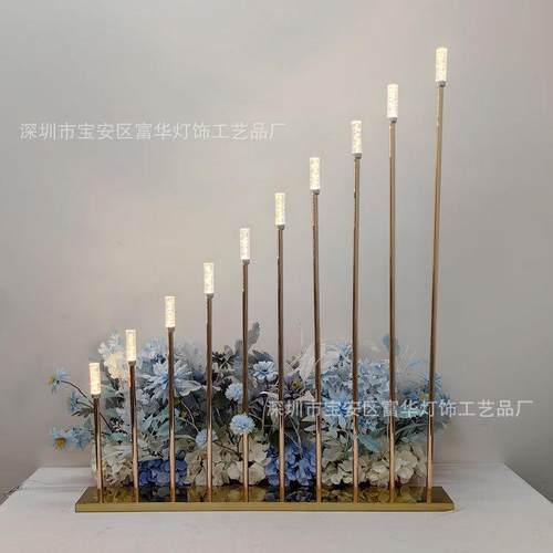 新款婚庆火柴路引灯酒店迎宾氛围芦苇灯节日场地摆件装饰道具路引