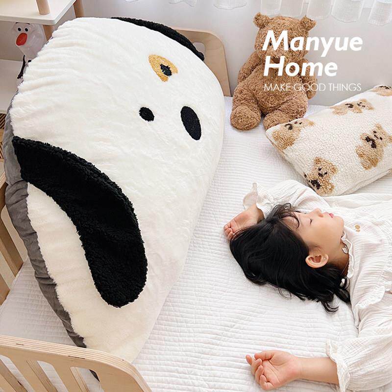蔓越家 卡通ins风兔兔绒床头靠垫卧室飘窗双人靠背沙发榻榻米软包
