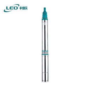 0.75D 利欧 深井泵220V家用水泵深井取水农用灌 LEO 100QJ4