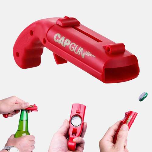 Creative Portable Beer Opener Cap Gun Bottle Opener Beer Bot