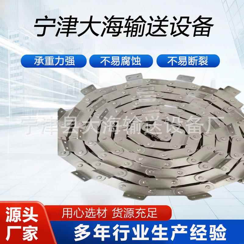 供应多种型号不锈钢工业输送链条异型非标大滚珠链条价格低