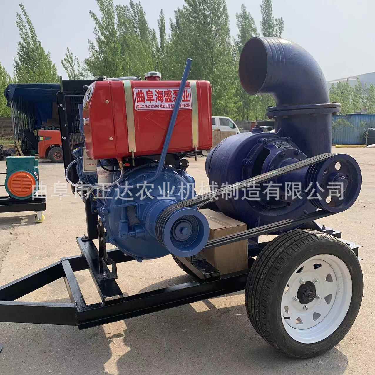 柴油混流泵 溉灌浇地农用离机心 水利工程防汛排涝220泵排水泵