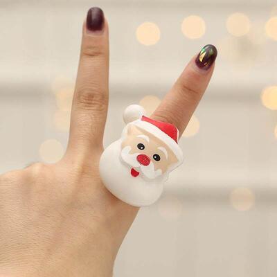 Christmas gift party finger lights圣诞节小礼品手指灯发光戒指