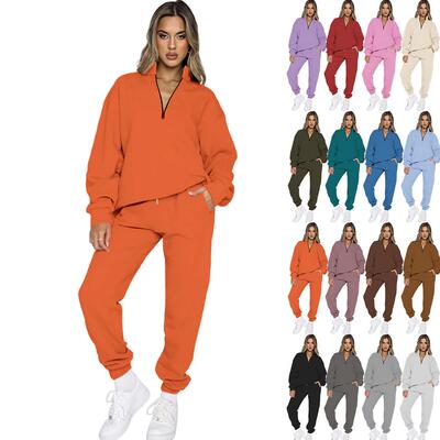Pants Women Casual Piece Outfits Sweatsuit Oversized Half