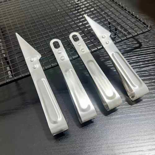 拔毛神器鸡毛鸭毛拔猪毛镊子家用加厚不锈钢鱼刺钳子拔胡子夹子