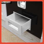 ∞米箱嵌入式 橱柜米桶米柜304不锈钢厨房计量米缸家用自动防虫防