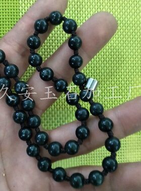 2026厂家 王石项链 墨玉粉泡浴玉席吊坠墨玉粉墨绿玉玉席玉器玉