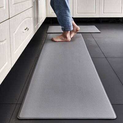 Thick pu floor mat kitchen notheron-slip washed leather door