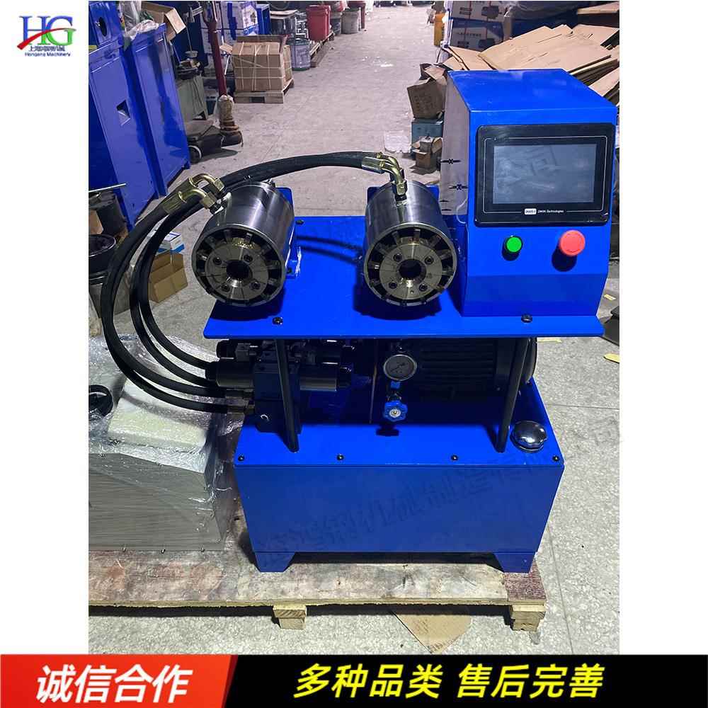 全自动数控软管扣压机 单双机头卫浴管缩管机 小型喷水管压管机
