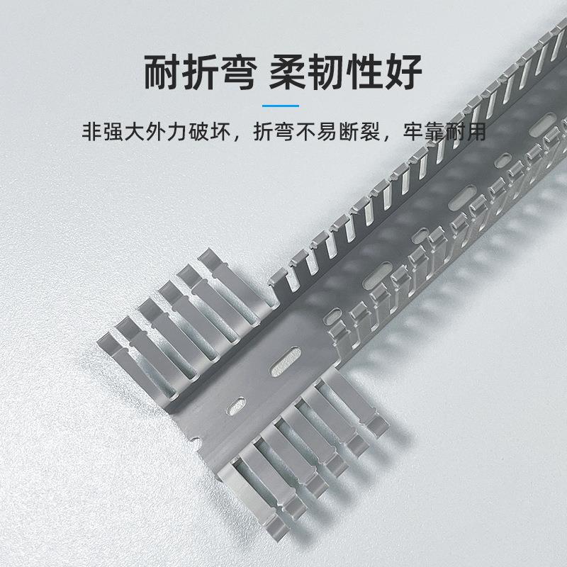 加厚VC5配线槽工业电气控柜配电箱细齿走线开MKL003制口布线槽4P0