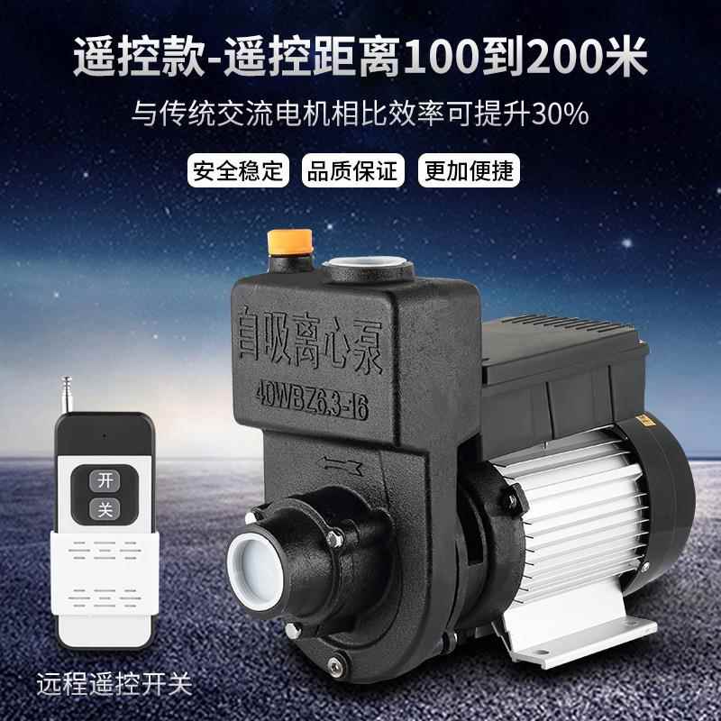 无刷直流自吸离心泵抽油泵环卫洒水车水泵48V60V72V高扬程电瓶泵