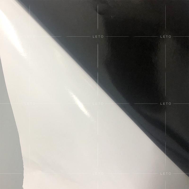 热销室内黑胶白亮PVC水性黑底车身贴背胶相纸户内写真材料车贴膜