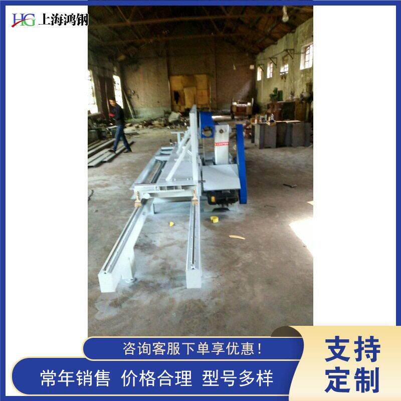 大口径圆木推台锯 短料硬杂木带锯机 方木加工带锯设备