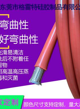 格雷特红色不锈钢丝编织液压胶管耐油树脂管四氟管BT40R厂家