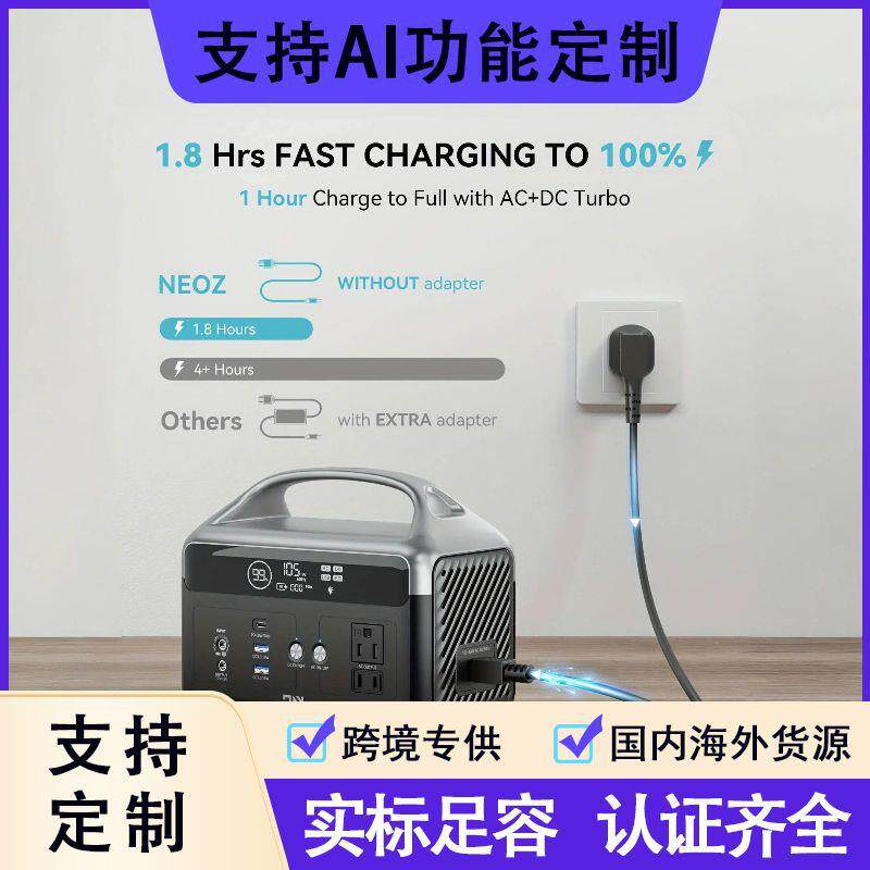 192Wh电源户外移动300W太阳能供电应急旅游光伏储能户外应急电源