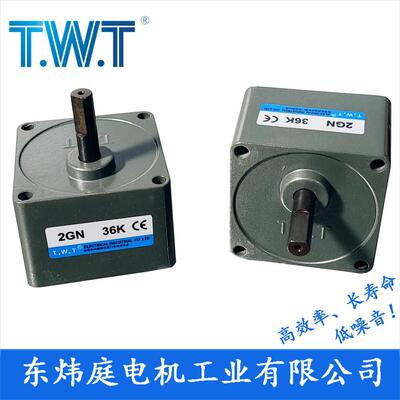TWT电机 2GN3K~180K齿轮减速箱2GN20K 2GN100K 台湾东炜庭电机