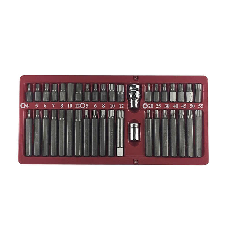 星批组套内六角扳手汽修工具花键40件梅花型螺丝刀批头组合套装