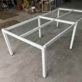 办会公议公桌架方管职员办桌腿钢01架桌子现腿支架餐桌架代简约