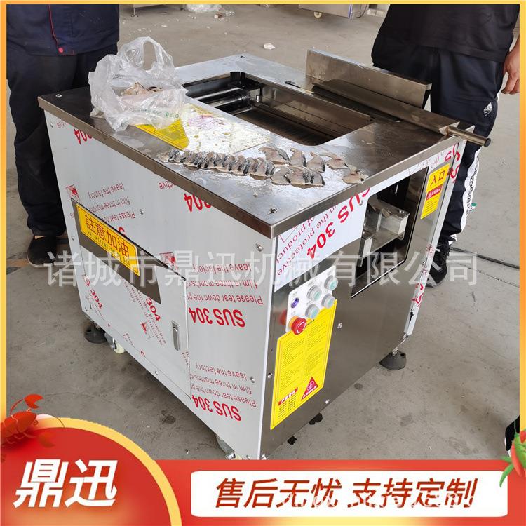 自动切鱼片机三文鱼切片机鼎迅机械斜切鱼片机