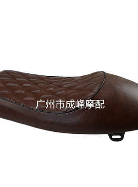 CG125摩托车复古座垫 毛毛虫平面款 驼峰坐垫 53短版复古cafe改装