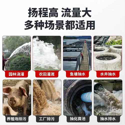 利欧WQ潜水污水泵大功率地下室潜污泵单/三相切割泵化粪池切割泵