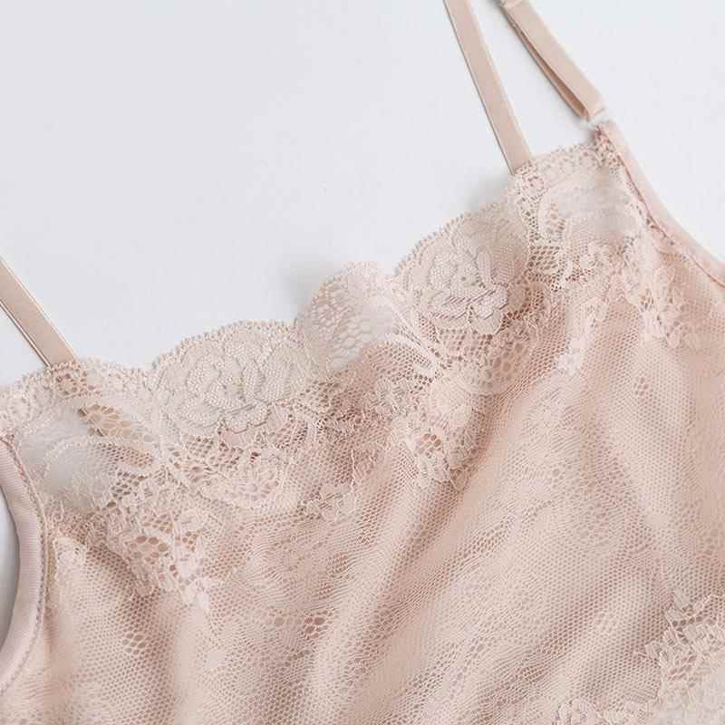 without mulberry bra silk lace suspender chest top