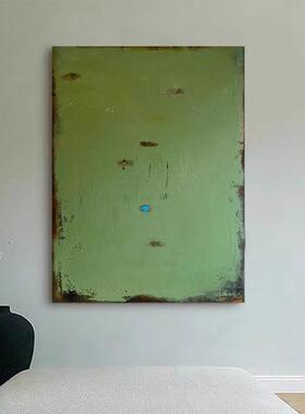 尺寸抽象挂画大气高级感玄关抽象装饰画巨幅客厅沙发大绿色落地画