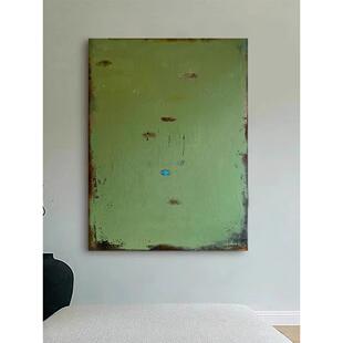 尺寸抽象挂画大气高级感玄关抽象装饰画巨幅客厅沙发大绿色落地画