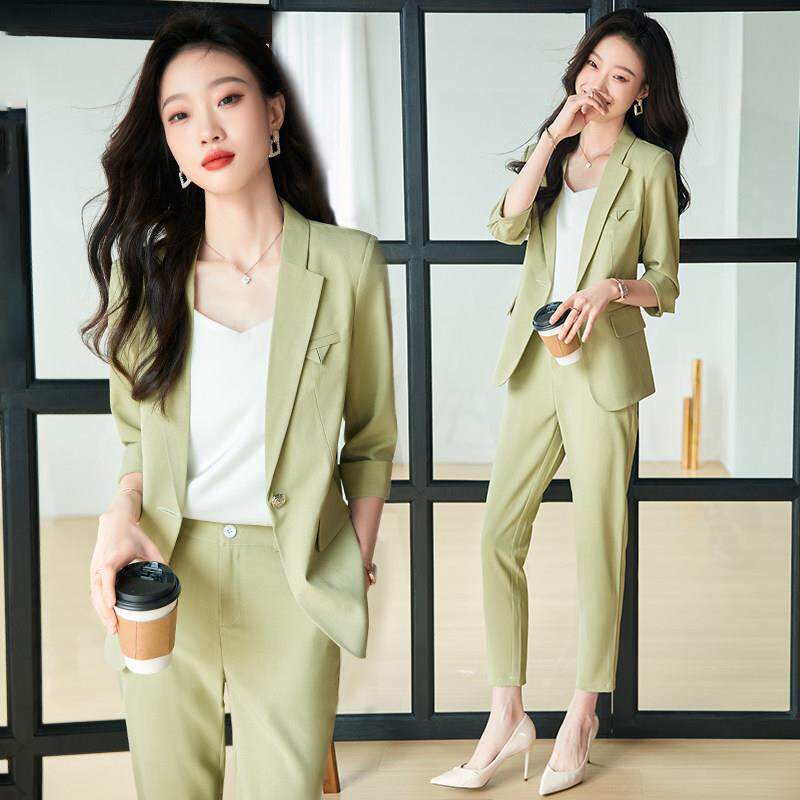 职业装套装西装外套女2026新款夏季薄款休闲小个子高级感气质西服