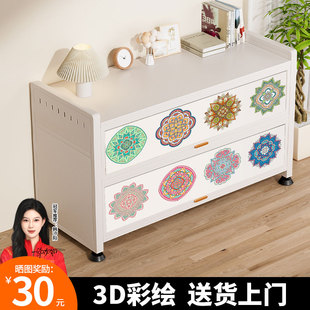 多功能钢制厨房置物架落地多层微波炉收纳柜家用储物柜子 2025新款