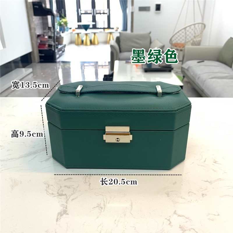 皮革首饰盒珠宝首饰收纳箱收纳首饰盒珠宝首饰盒 复古首饰盒批发