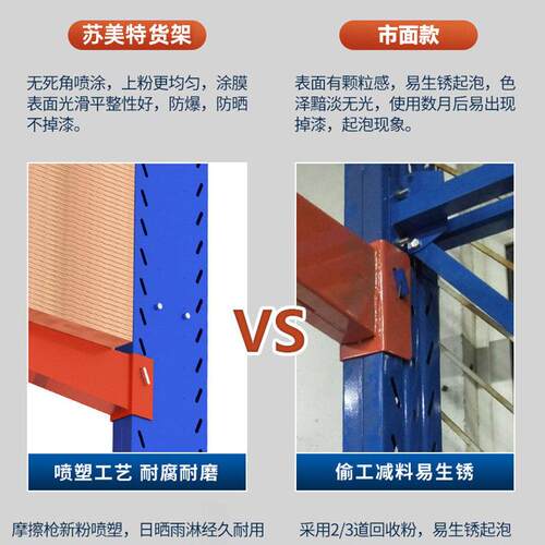 单悬臂大型加厚货架重型仓储仓库单双面五金铝材管材架子置物架子