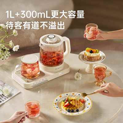 金正养煮壶虹吸萃茶新款办公室花茶壶小型多功JZW-YHS1壶能茶饮生