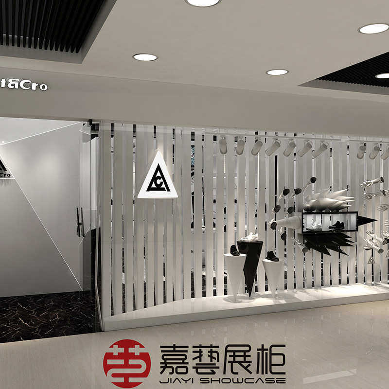 时尚鞋店展示架 带灯产品展示柜多层箱包陈列展示柜金属鞋柜出售