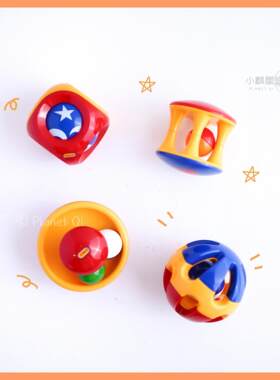 宝宝来玩球～英国tolo婴儿游戏球宝宝手抓球趣味滚球摇铃玩具球