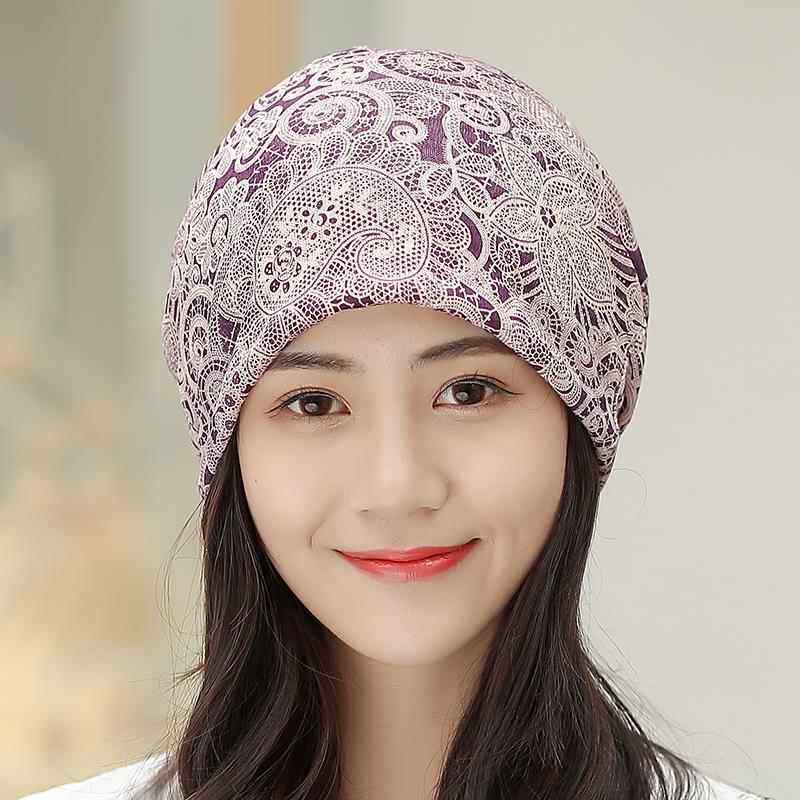 女士透气薄款化疗包头帽民族风帽子夏户外骑行头巾围脖帽套头帽