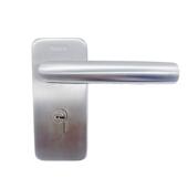 304不锈钢办公玻璃门锁固定玻璃拉手高隔断地板弹簧无框拉手锁