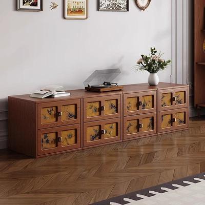 实收卡柜轻奢香云门纱斗柜家用轻985奢客厅组合电视木柜法式复古