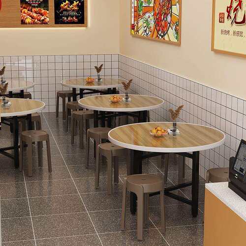 餐桌家用圆形小户型10人大圆桌分体式折叠桌饭店餐饮吃饭桌子茶几
