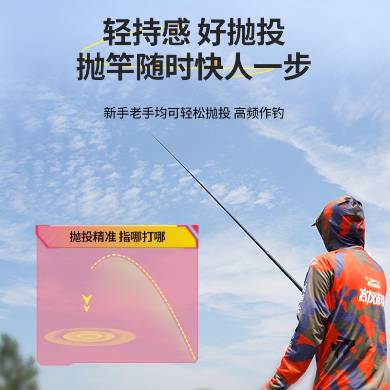 客友擒龙休闲三代大综合鱼竿手杆超轻超硬台钓鱼竿大物综合鱼竿