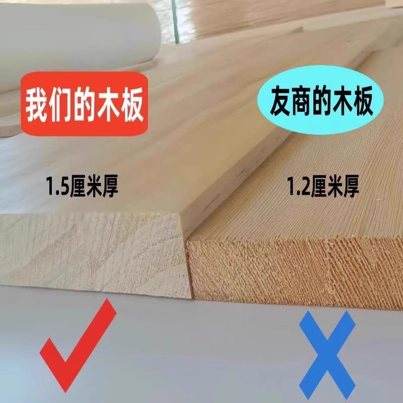 简易桌上小架多AUN层实书木柜学书儿童收纳架松木储物柜生桌面置