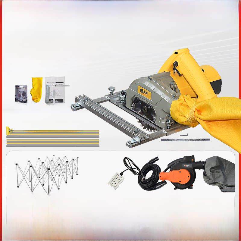 无尘包锯125A木工专用切割机电动圆形翻转板锯轨道锯全屋定制